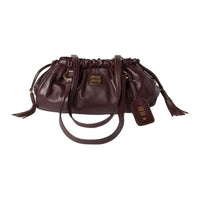 MIU MIU Leather Handbag, Shoulder Bag Women's Briarwood