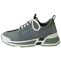 HERMES Just Low Top Casual Shoes Women's Green
