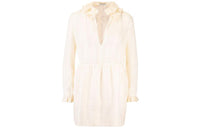 SAINT LAURENT Long-Sleeved Dresses Women's Beige
