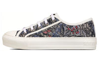 DIOR Walk'n'Dior Platform Shoes Low Top Stylish Skateboarding Shoes Women's Blue