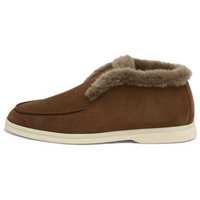 Loro Piana Open Walk Ankle Boots Women's Brown