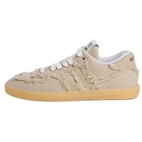 MIU MIU Low Top Skateboard Shoes Women's Beige Yellow