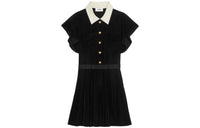 CELINE Short Sleeved Dresses Women's Black