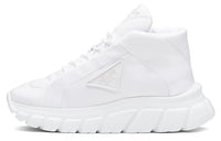 PRADA Re Nylon High Top Casual Shoes Women's White