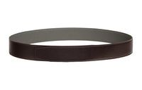 HERMES Box Calfskin Double Sided Leather Belts Unisex Ebony/Rain Cloud Gray Width 3.8CM