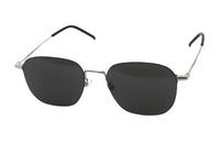 SAINT LAURENT Nickel Alloy Irregular Shape Sunglasses Women's Silver