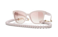 CHANEL Sunglasses Women's Light Pink