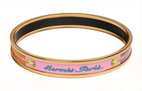 HERMES Bangles Women's Black/Gold