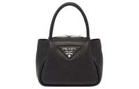 PRADA Leather Shoulder Bag Crossbody Bag Handbag Mini Women's Black
