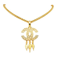 CHANEL Pre-Owned 1995 CC Pendant Costume Necklace