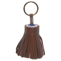 HERMES Stainless Steel Keychains Men's Red Seryl/Light Purple/Blue
