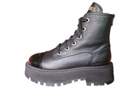 CHANEL Short Martin Boot Women's Black