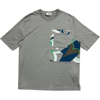 HERMES FW22 T-Shirt Loose Fit Style Men's Gray