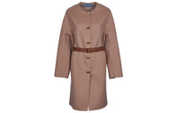 PRADA Coats Women's Camel