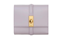 CELINE Calfskin Wallet Small Size Women's Light Purple Lilac