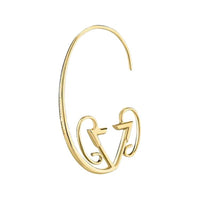 LOUIS VUITTON Brass Earrings Women's Gold