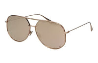 DIOR Irregular Shape Sunglasses Women's Gold