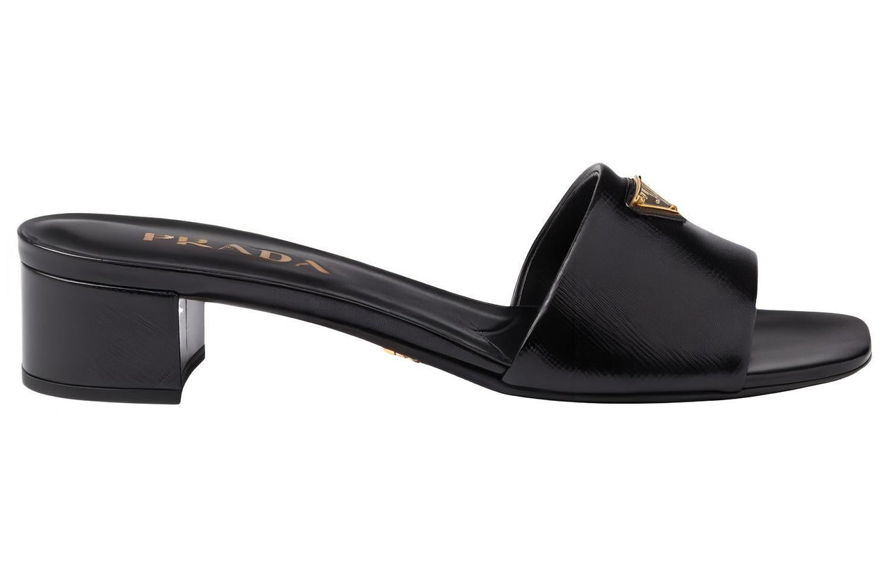 PRADA 35mm Logo-appliqué Mules