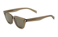 SAINT LAURENT Acetate Nylon Irregular Shape Sunglasses Women's Green