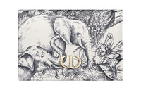 DIOR Caro Calfskin Wallet Extra Small Women's White/Black