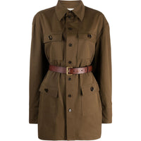 SAINT LAURENT Saharienne Belted Shirt