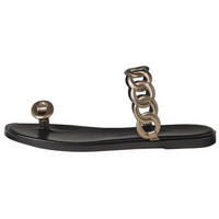 HERMES Chaine D'Ancre Slip-Resistant Flip Flops Women's Gold