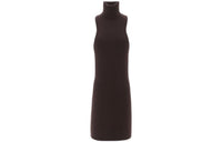 SAINT LAURENT FW23 Sleeveless Dress Women's Brown