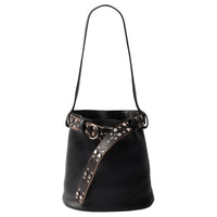 PRADA Cow Leather Bucket Bag, Shoulder Bag Women's Black