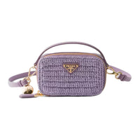 PRADA Hook-in Leather Patchwork Crossbody Bag Shoulder Bag Mini Women's Lily Color