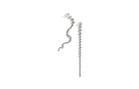 CHANEL Earrings Women's Silver