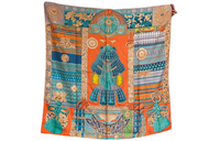HERMES Silk Scarf Women's Multicolor