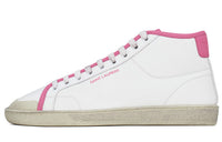 SAINT LAURENT Logo Mid Top Sneakers Women's