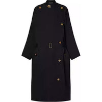 LOUIS VUITTON Trench Coat Women's Black