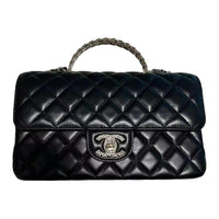 CHANEL Lambskin Shoulder Bag, Crossbody Bag, Handbag Women's Black