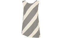 LOUIS VUITTON Pre owned Striped Silk Tank Top