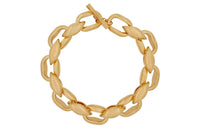 SAINT LAURENT Oversize Modernist Link Necklace 'Gold'