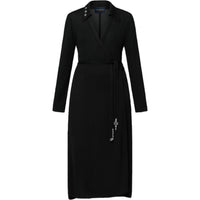 LOUIS VUITTON Monogram Accent Wrap Dress