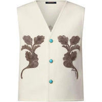 LOUIS VUITTON FW24 Vest Men's Ecru