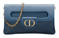 DIOR D-Double Cow Leather Crossbody Bag Shoulder Bag Women's Indigo