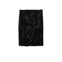 MIU MIU Leather Long Skirts Women's Black