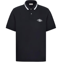DIOR x Air Jordan Polo Shirt Unisex Black