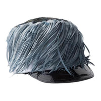 PRADA Cotton Fabric Leather Other Hats Women's Light Blue