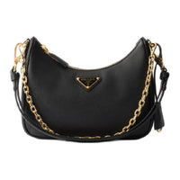 PRADA Re EditionSaffiano Cow Leather Shoulder Bag Mini Women's Black