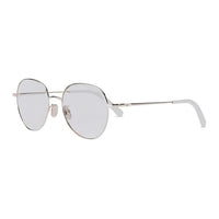 DIOR Metal Oval Eyeglass Frames Women's Silver