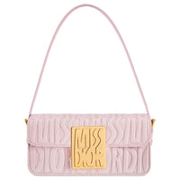 DIOR Miss Dior Cow Leather Handbag Shoulder Bag Women's Light Pink