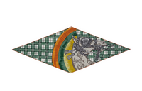 HERMES Silk Scarves Men Green