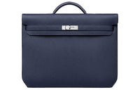 HERMES Kelly Depeches Calfskin Handbag Men's Midnight Blue