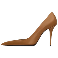 SAINT LAURENT Slim Heel High Heels 10.5cm Women's Brown