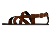 SAINT LAURENT Strap Sandals Men's Dark Brown