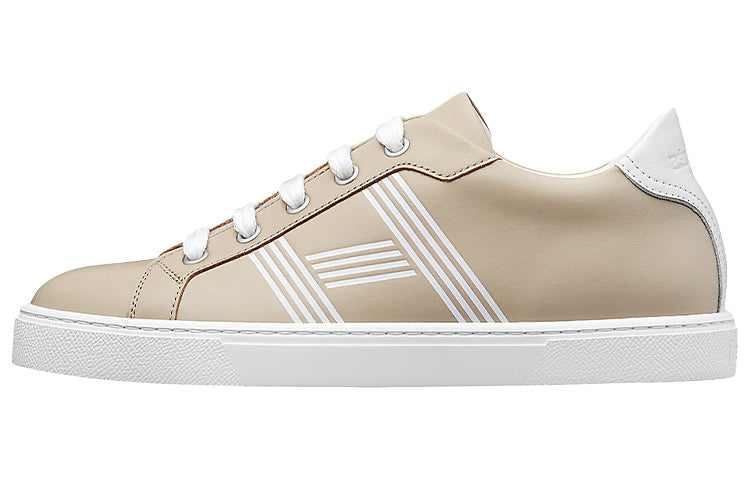HERMES Avantage Low Top Skateboard Shoes Women's Beige